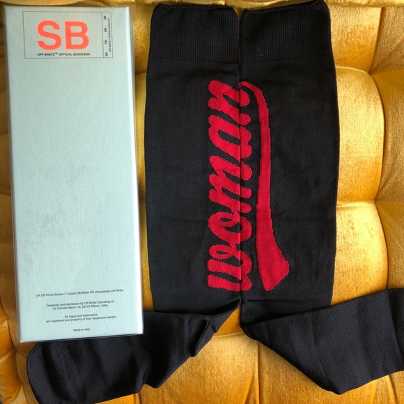 Off-White Accessories - NWT OFF-WHITE Women’s Long Logo Socks